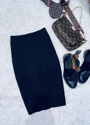 Стильная шикарная чёрная юбка h&m1 фото