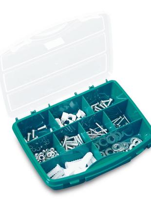 Органайзер пластиковый 31,2х23,8х5,1см tayg box 22-26  для деталей , с мобильными перегородками(022005)5 фото