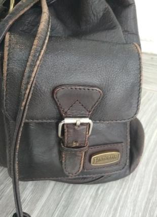 Винтажный кожаный рюкзак harold's2 фото