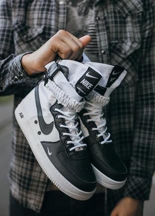 Кроссовки nike air force sf “black\white”