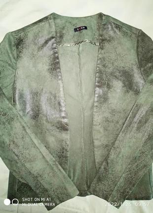 Пиджак блейзер женский цвета хаки италия10 фото