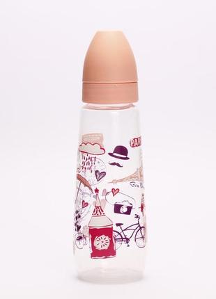Бутылочка для кормления pk054/l 250мл(р) розовый