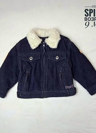 Классная вельветовая утеплёная куртка, подкладка коттон