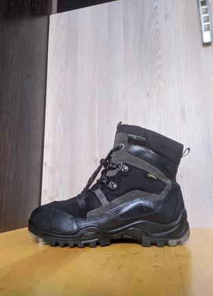 Ecco - кожаные водостойкие ботинки1 фото