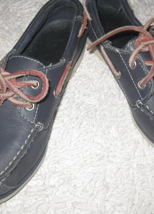 Мокасини топсайдеры -туфлі шкіряні кросівки timberland4 фото