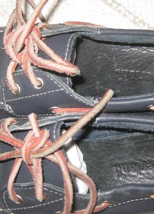 Мокасини топсайдеры -туфлі шкіряні кросівки timberland6 фото
