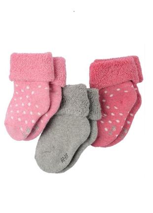 Махровые носки для новорожденной девочки 50-56 р., topomini