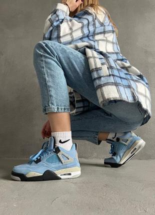 Кросівки air jordan retro 4 blue oreo кросівки