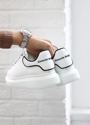 Кросівки mcqueen white black line кросівки5 фото