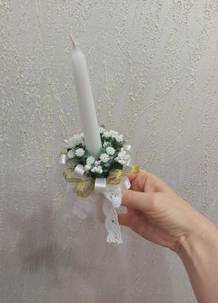 Свічка на причастя, весілля,хрестини2 фото