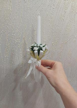 Свічка на причастя, весілля,хрестини3 фото