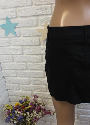 Черная, джинсовая юбка mango2 фото
