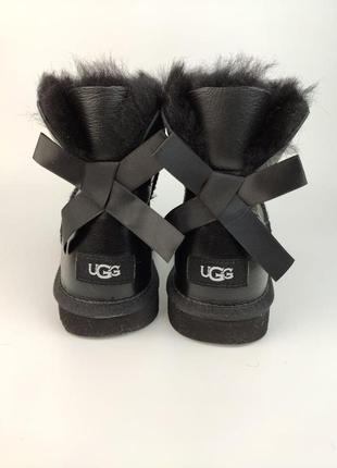 Угги женские кожаные с лентами ugg australia3 фото