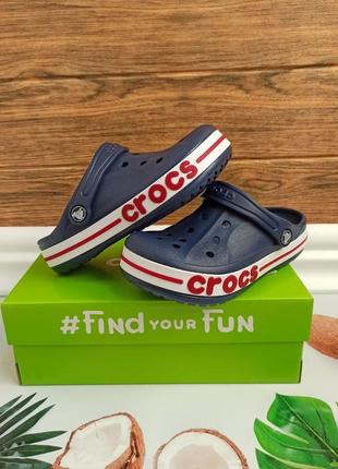 Детские кроксы black crocs kids’ bayaband clog navy детские кроксы для мальчиков синие