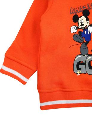 Знижка теплий костюм на хлопчика 67, 74 р. міккі маус, світшот, штани, disney baby8 фото