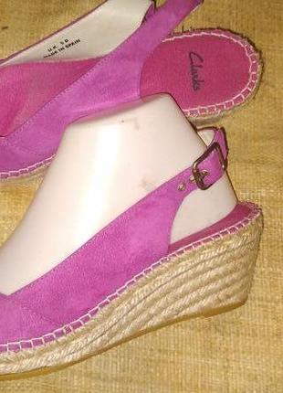 5 d-25 см босоніжки замша clarks іспанія
