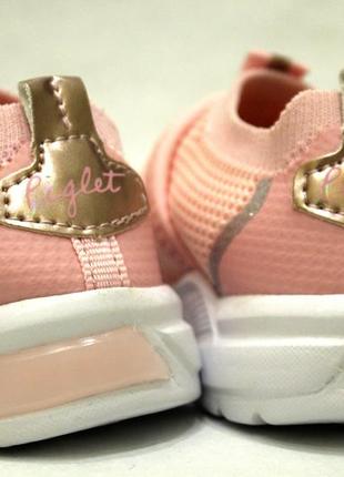 Кросівки для дівчинки рожеві з п'ятачком george 25456 фото