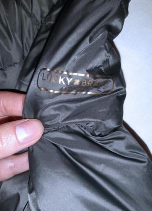 Куртка пуховик lusky brand размер xs-s пух цвет олива5 фото