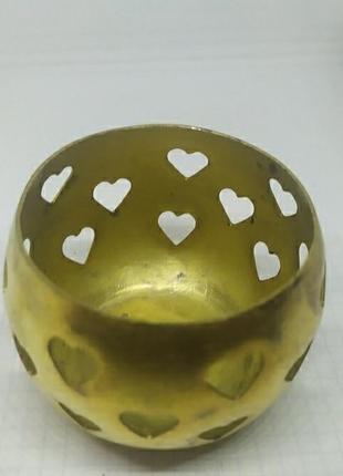 Латунный подсвечник