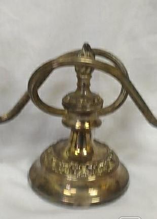 Пара витых подсвечников с серебрением