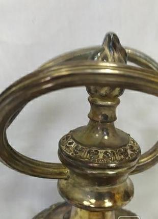 Пара витых подсвечников с серебрением