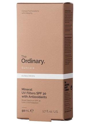 Солнцезащитный крем the ordinary suncare mineral uv spf30 antioxidants (50 ml)2 фото