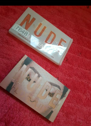 Палетка теней huda beauty the new nude eyeshadow palette (18 цветов)