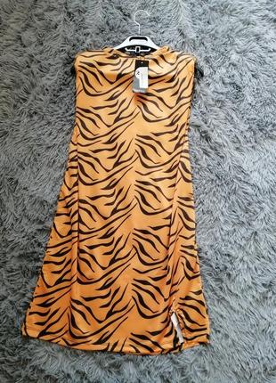 Платье футболка с подплечниками в трендовый принт леопард  ⛔ ‼ отправляю товар безопасной оплатой бе4 фото