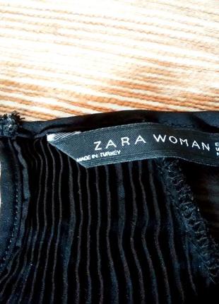 Легкая шифоновая блуза zara3 фото