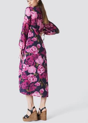 Na-kd платье цветочное розы шифоновое2 фото