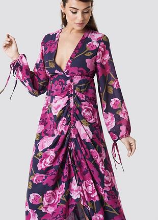 Na-kd квіткове плаття троянди шифонова
