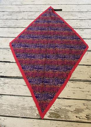 Mango косынка платок бандана плиссированная змеиный принт шарф4 фото