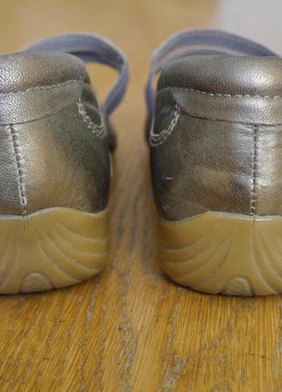 Туфлі шкіряні розмір 39 стелька 25,5 см золотисті tamaris4 фото