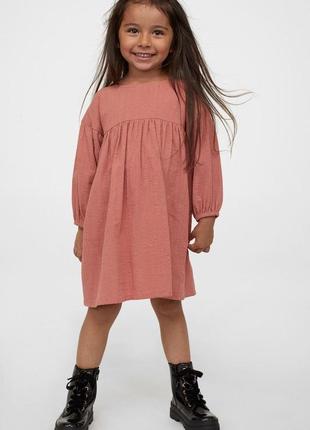 Красивое хлопковое платье для девочки h&m 2