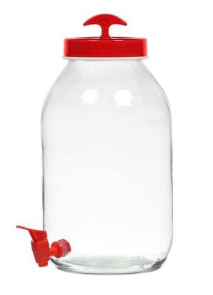 Диспенсер для напоїв herevin vega red, 5 л