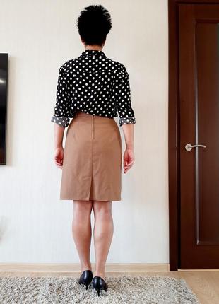 Шерстяная базовая юбка- карандаш германия р 442 фото