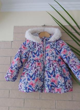 🦋🦋 неймовірна дитяча курточка,зима,веснакуртка на дівчинку на 1,5-2 роки, пуховик, парку, куртка дитяча зима/весна