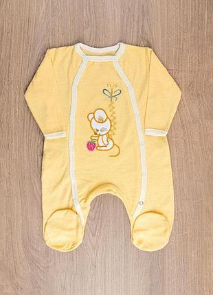 Махровый человечек слип комбинезон