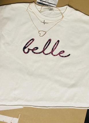 Belle футболка коротка топ