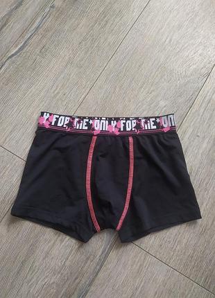 Черные фирменные трусы боксеры на мальчика 10-12 лет,супер качество!