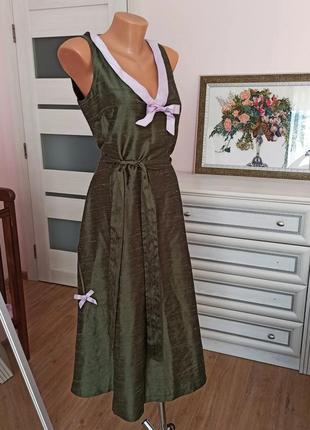 Эксклюзивное шелковое платье en soie швейцария 100% шелк2 фото