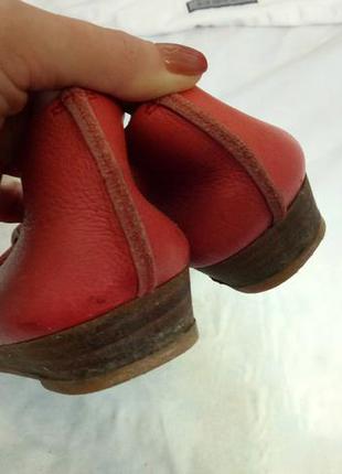 Кожаные туфли лососевого цвета, 39 р.5 фото
