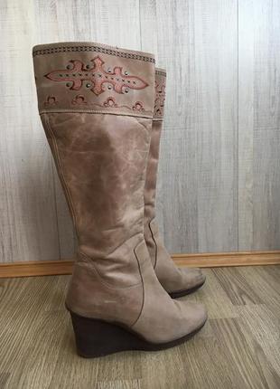 Кожаные сапоги clark’s р.38
