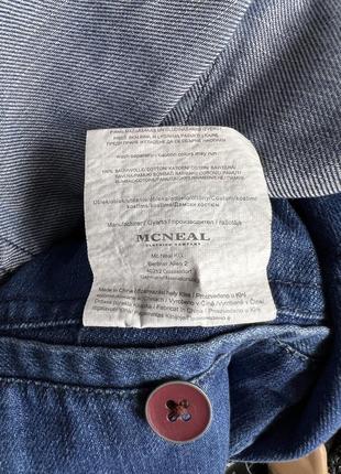 Пиджак джинсовый mcneal blue heritage, качественный5 фото