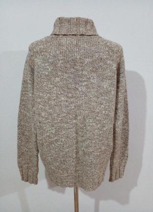 Теплый меланжевый свитер3 фото
