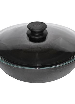 Сковорода чугунная  wok 28см 4 литра