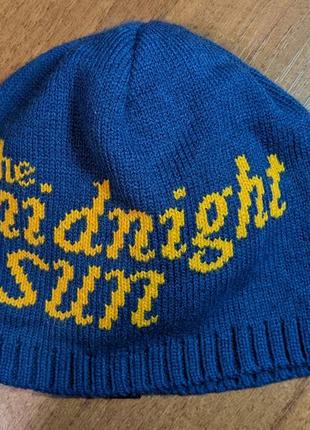 Спортивна шапка hurtigruten norwegian the midnight sun blue knit beanie hat