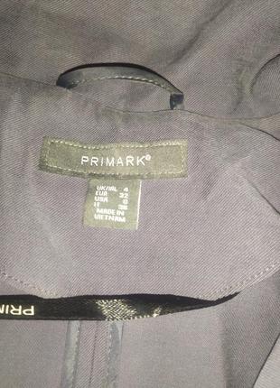 Серая ветровка тренч размер xs s бренда primark5 фото