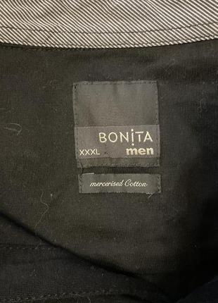Удобнейшая чёрная трикотажная  хлопковая рубашка/xxxl/ brend bonita6 фото