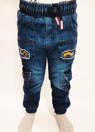 Зимові джинси на хлопчика 1,2,3,4 року2 фото